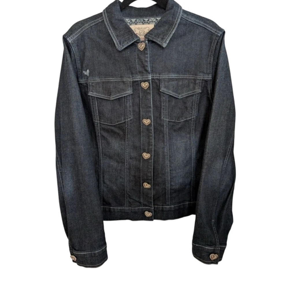 ⭐️Brighton denim jacket Follow Your Heart Pattern. Size L
